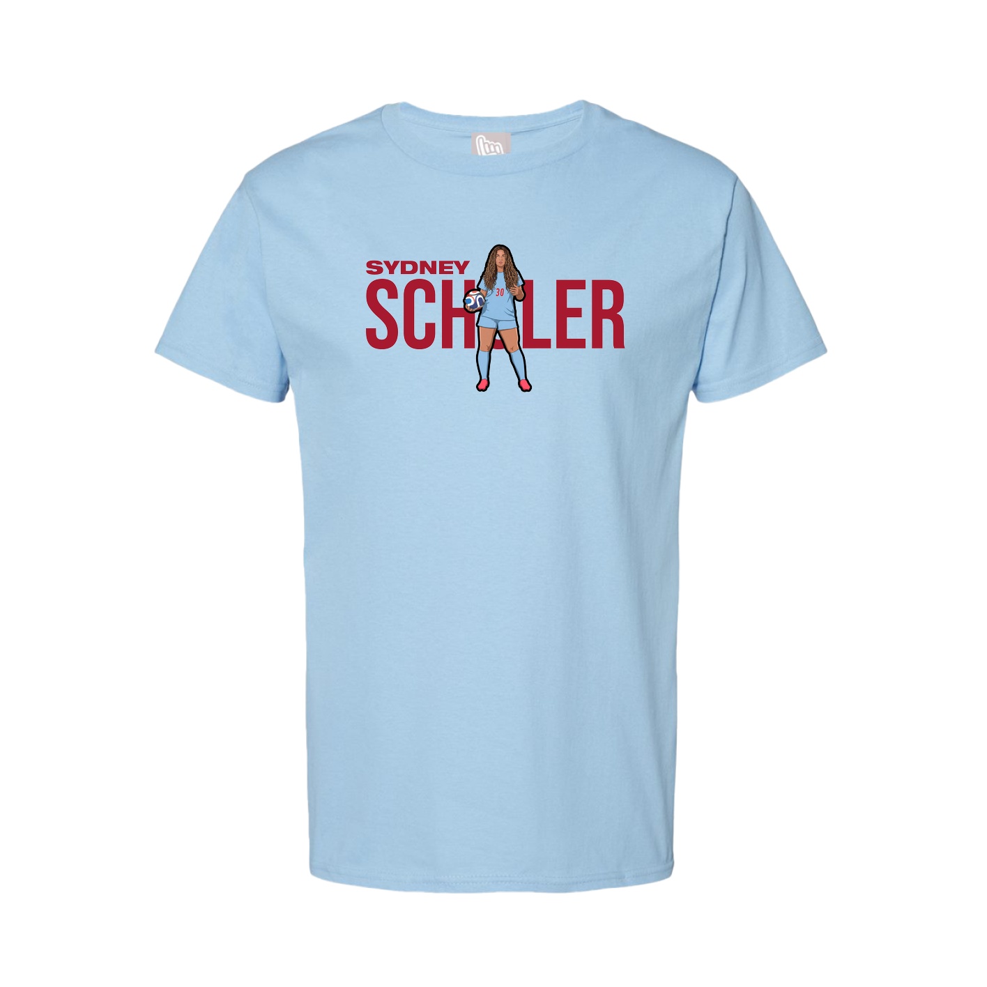 Tee — Player Name in Light Blue