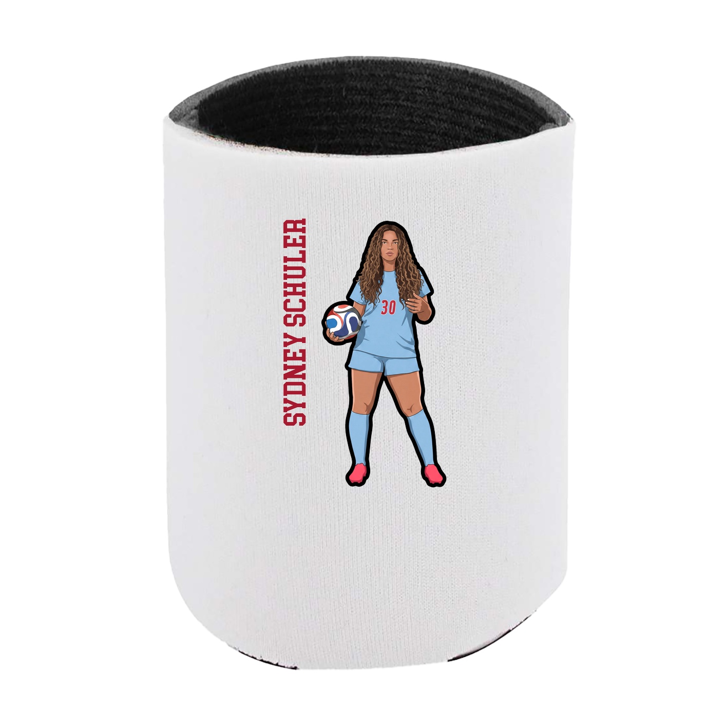 Can Holder — Name Vertical in White