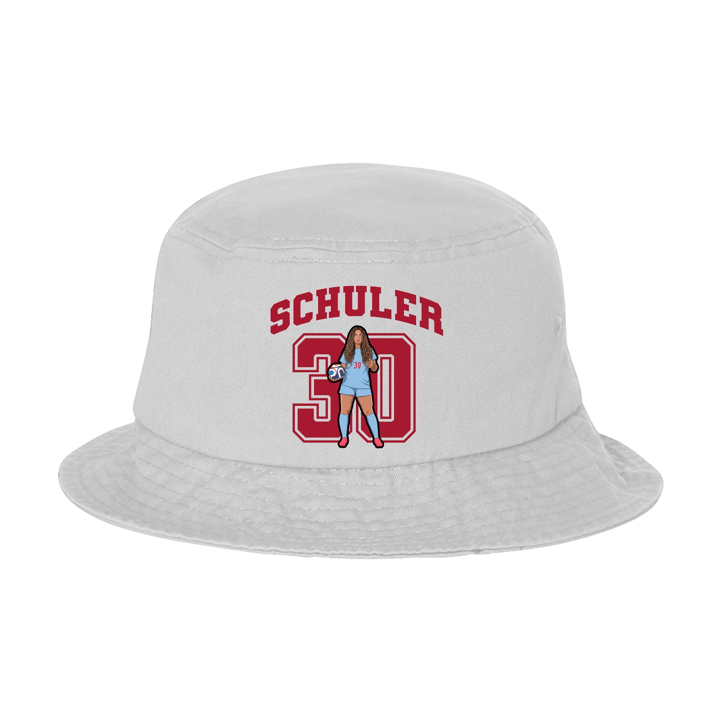 Bucket Cap — Number in White