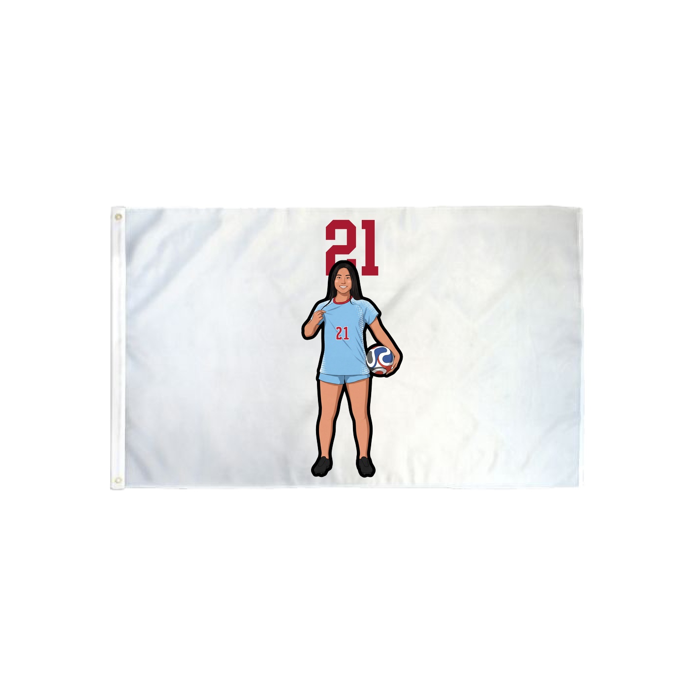 3x5 Flag — Number Top in Classic