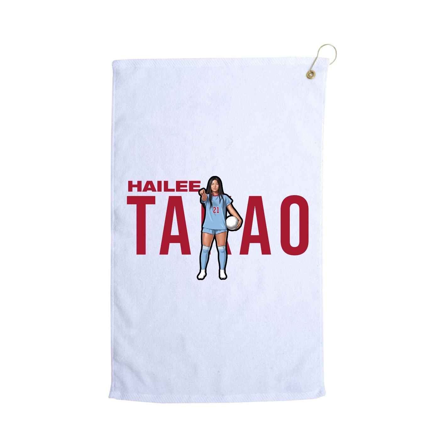 Golf Towel — Player Name in White