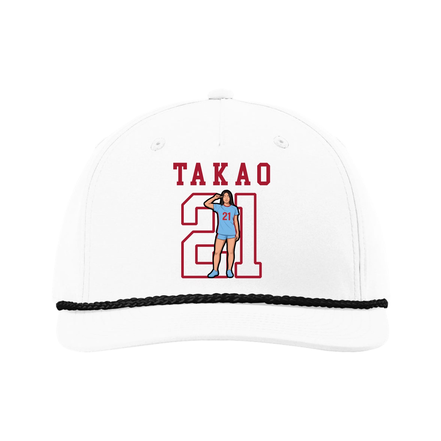 Five-Panel Classic Rope Cap — Shirsey in White