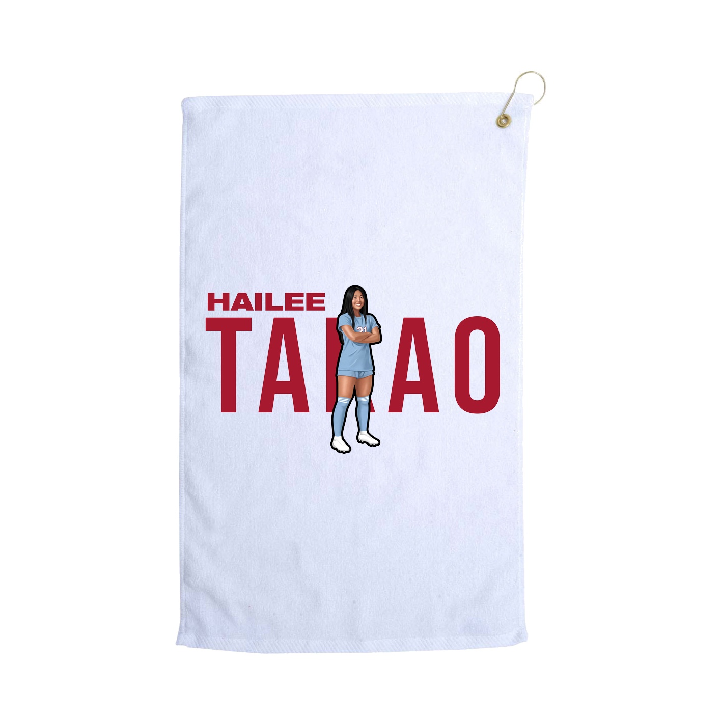 Golf Towel — Player Name in White