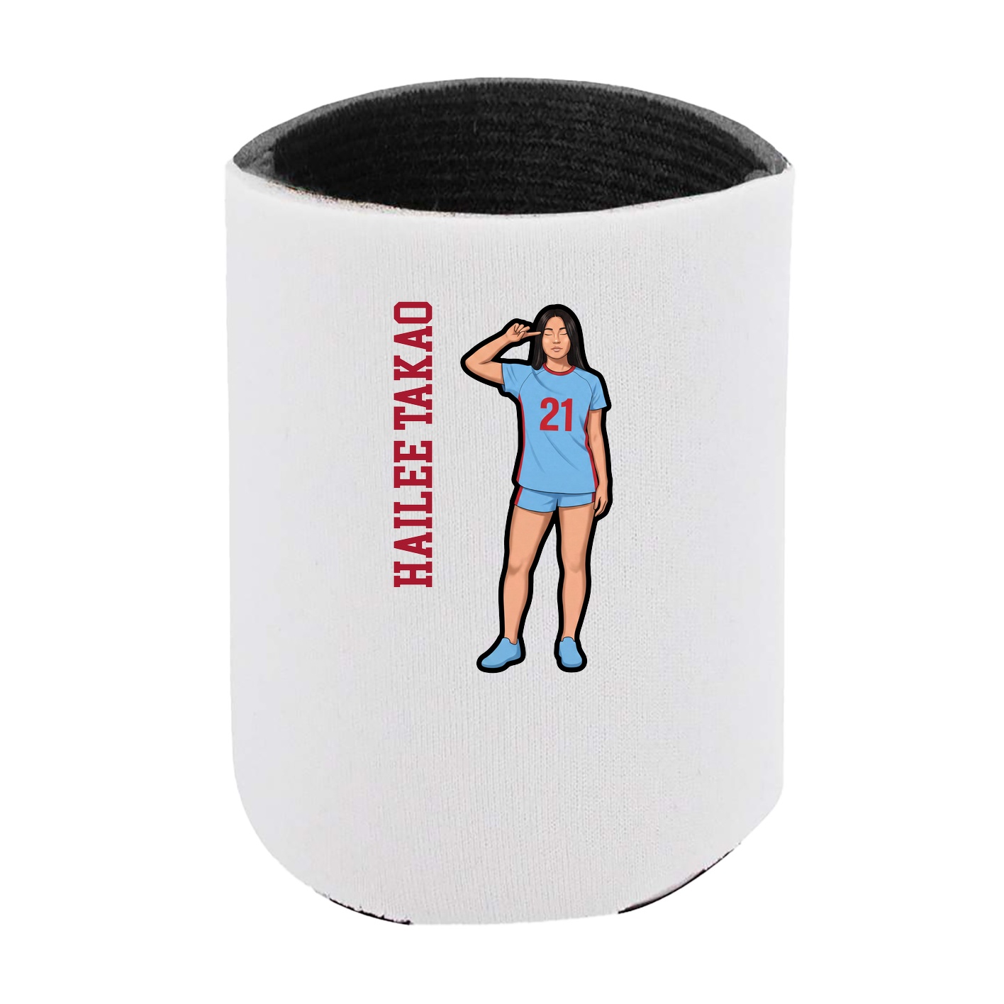 Can Holder — Name Vertical in White