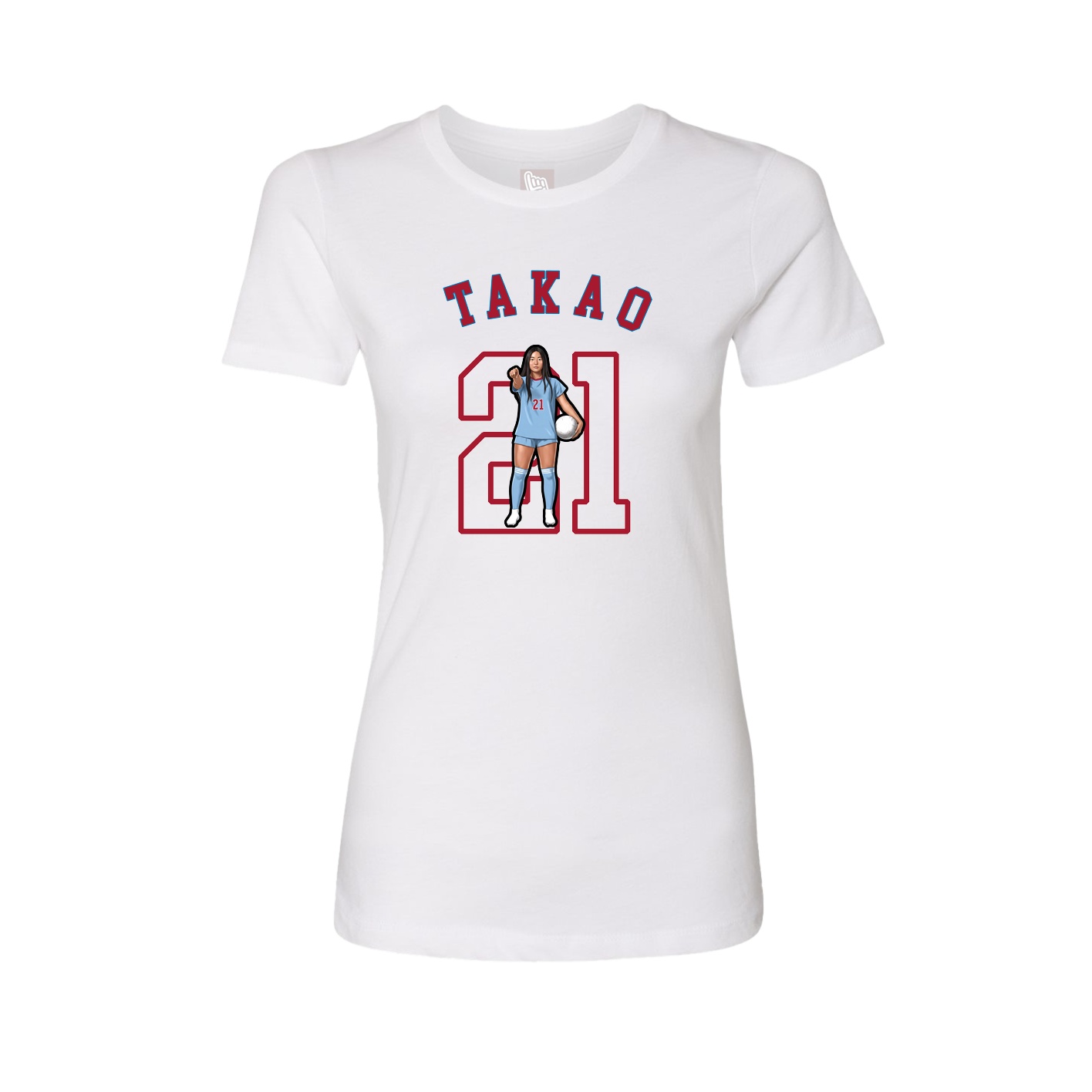Fitted Women's Tee — Shirsey Arch in White