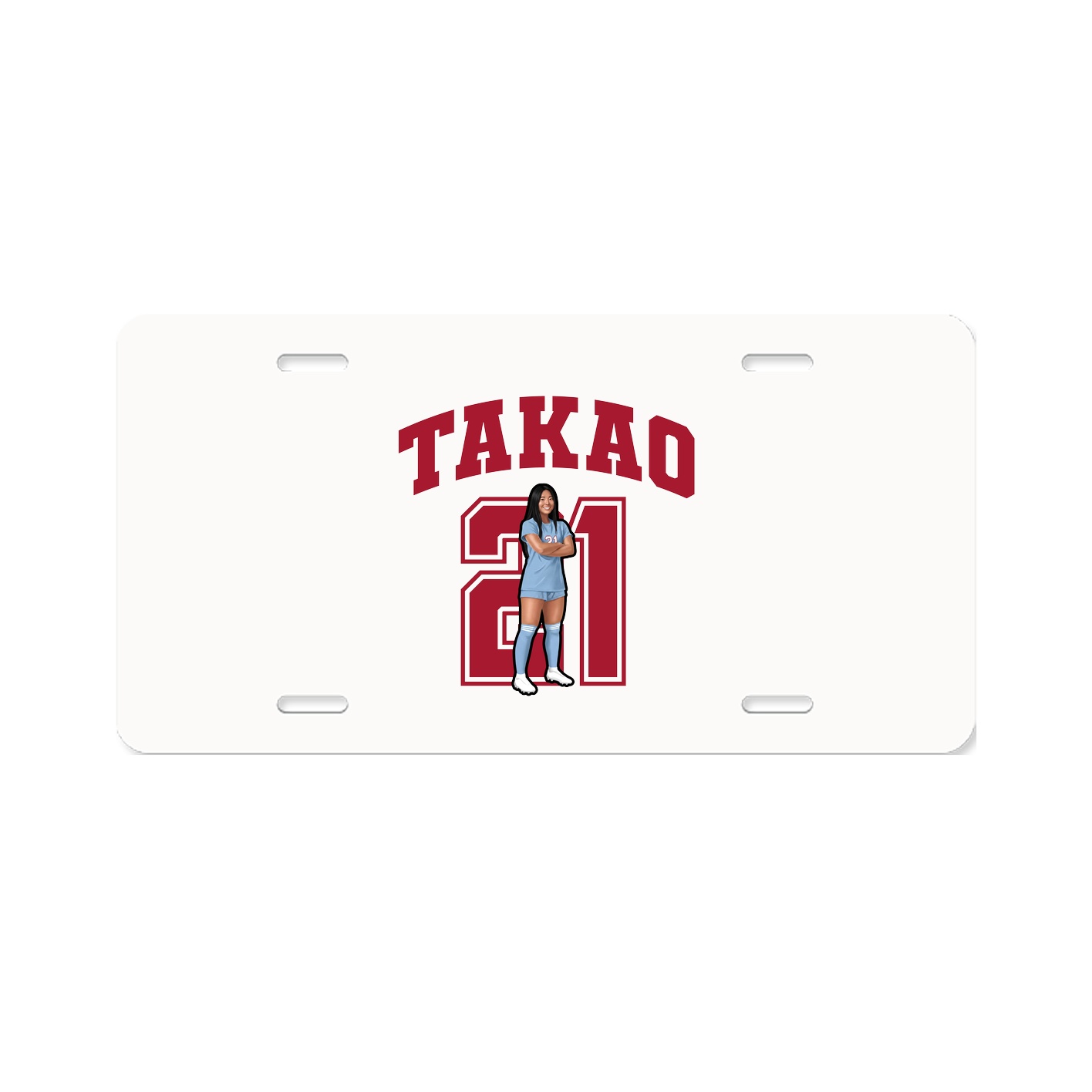 License Plate — Number in Classic