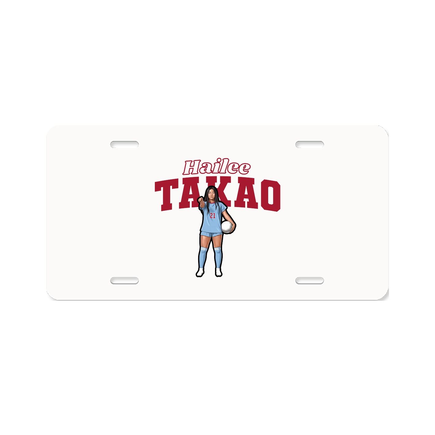 License Plate — Name Arch in Classic