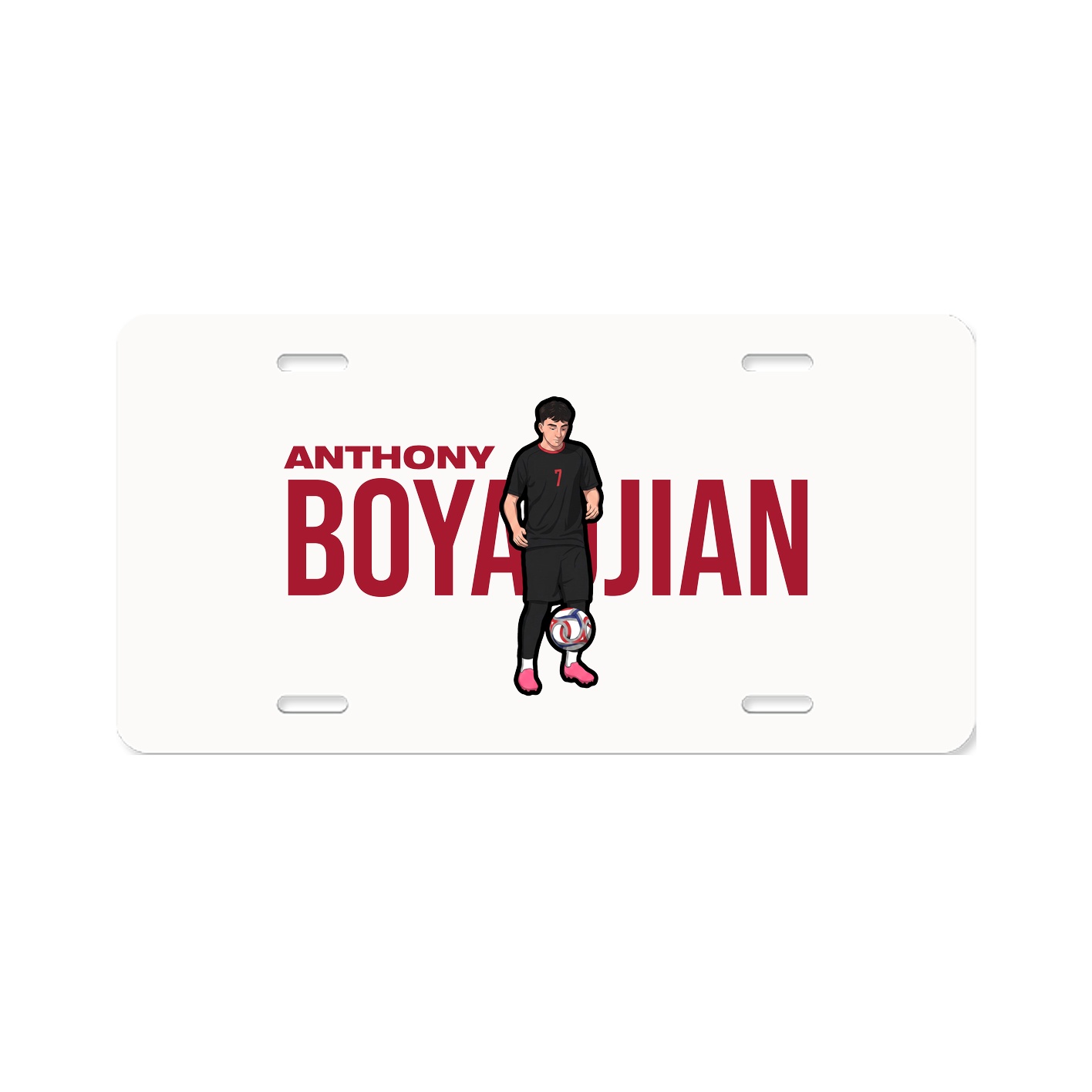 License Plate — Player Name in Classic