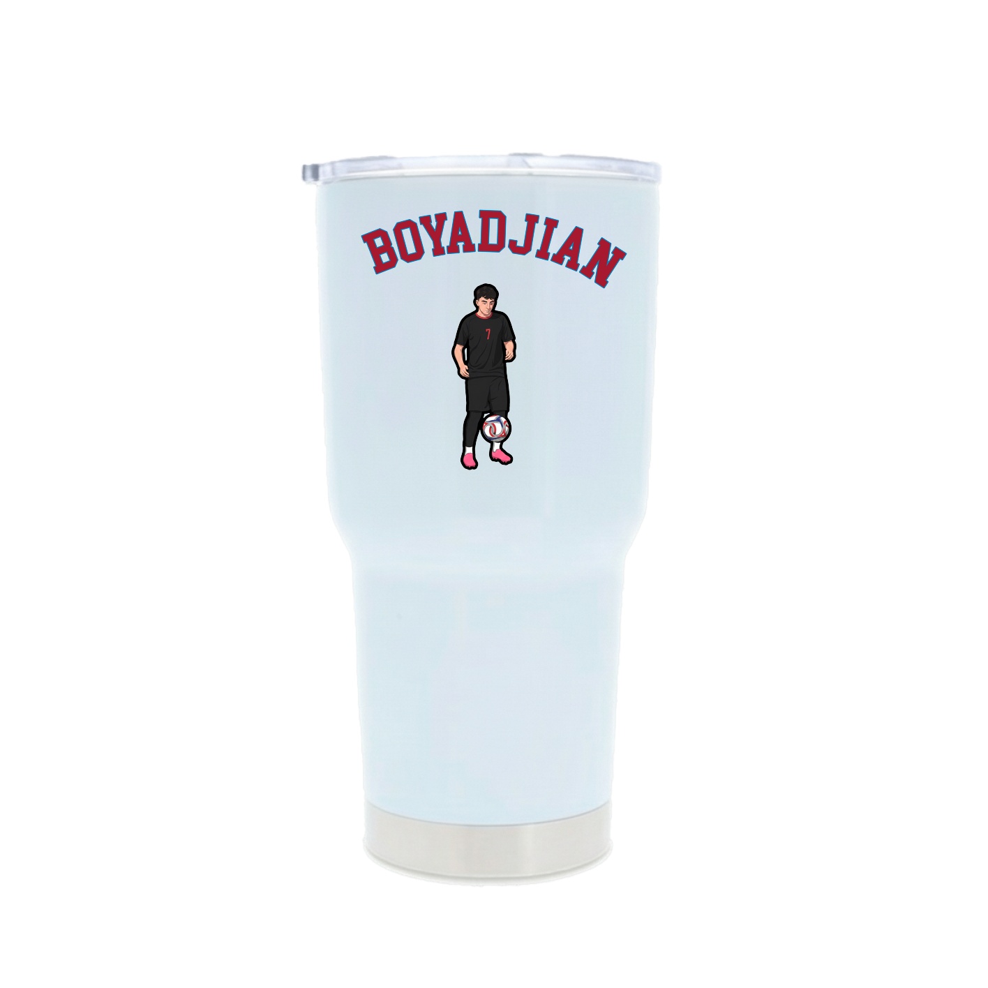 30oz Stainless Steel Tumbler — Shirsey Arch in White