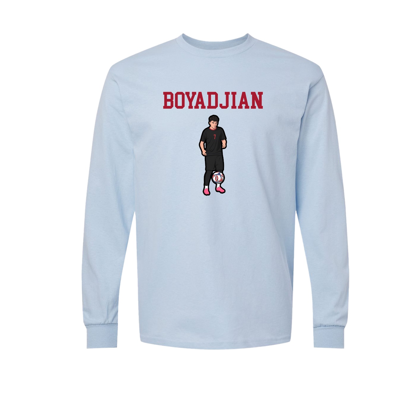 Long Sleeve Tee — Shirsey in Light Blue