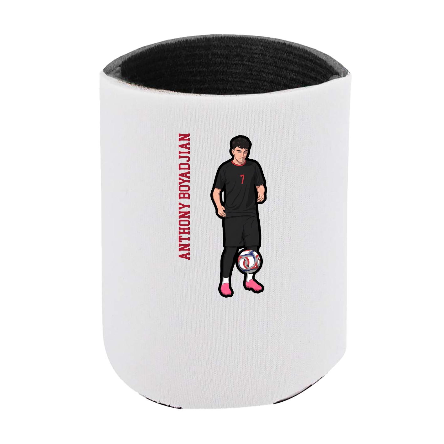 Can Holder — Name Vertical in White