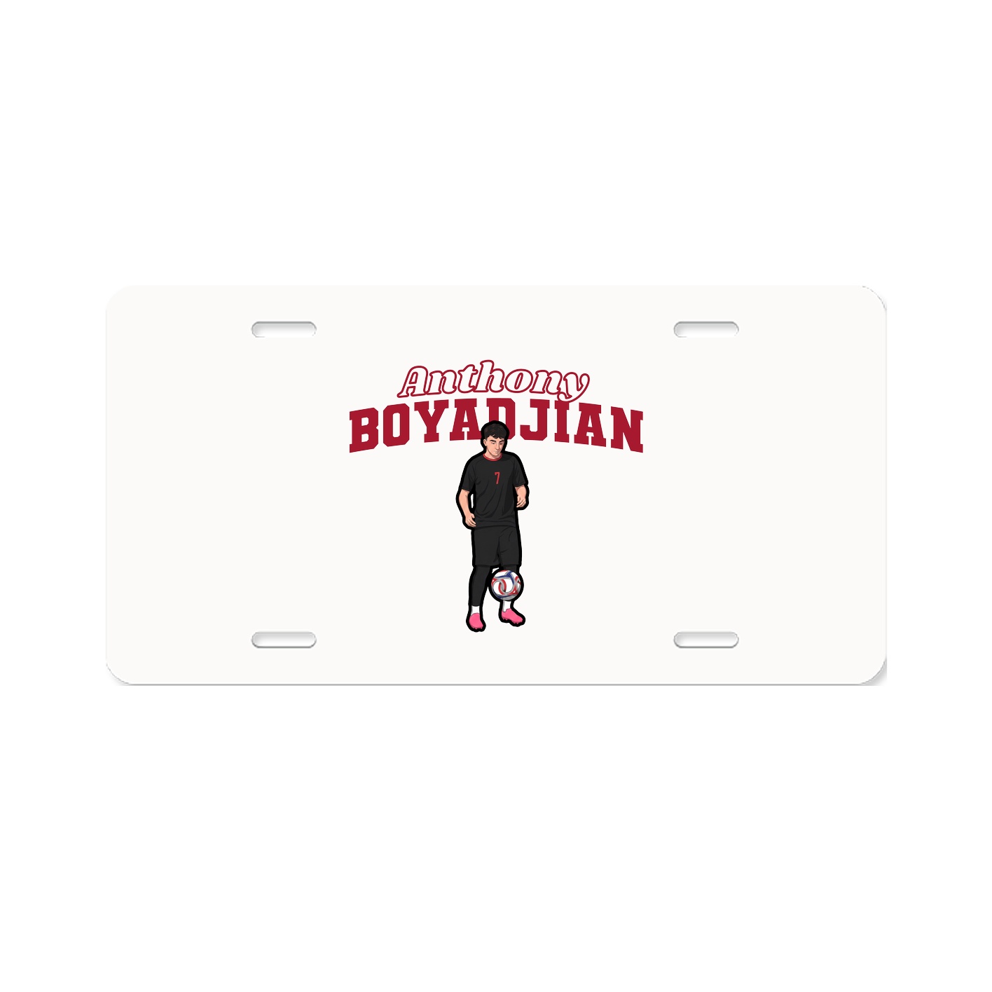 License Plate — Name Arch in Classic