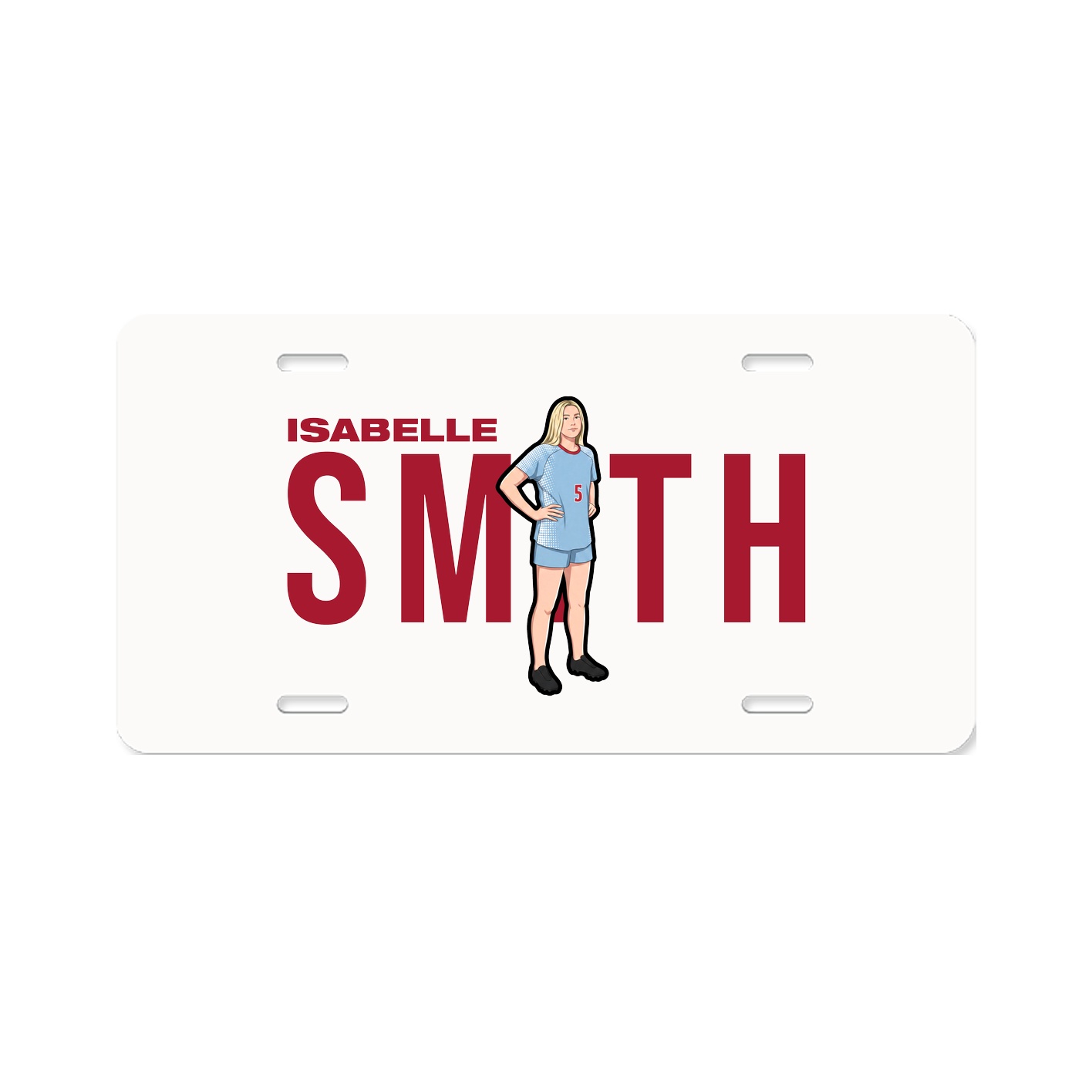 License Plate — Player Name in Classic