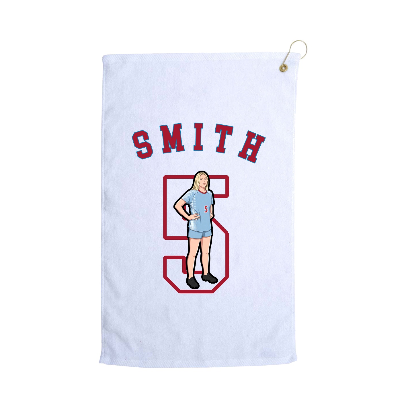 Golf Towel — Shirsey Arch in White