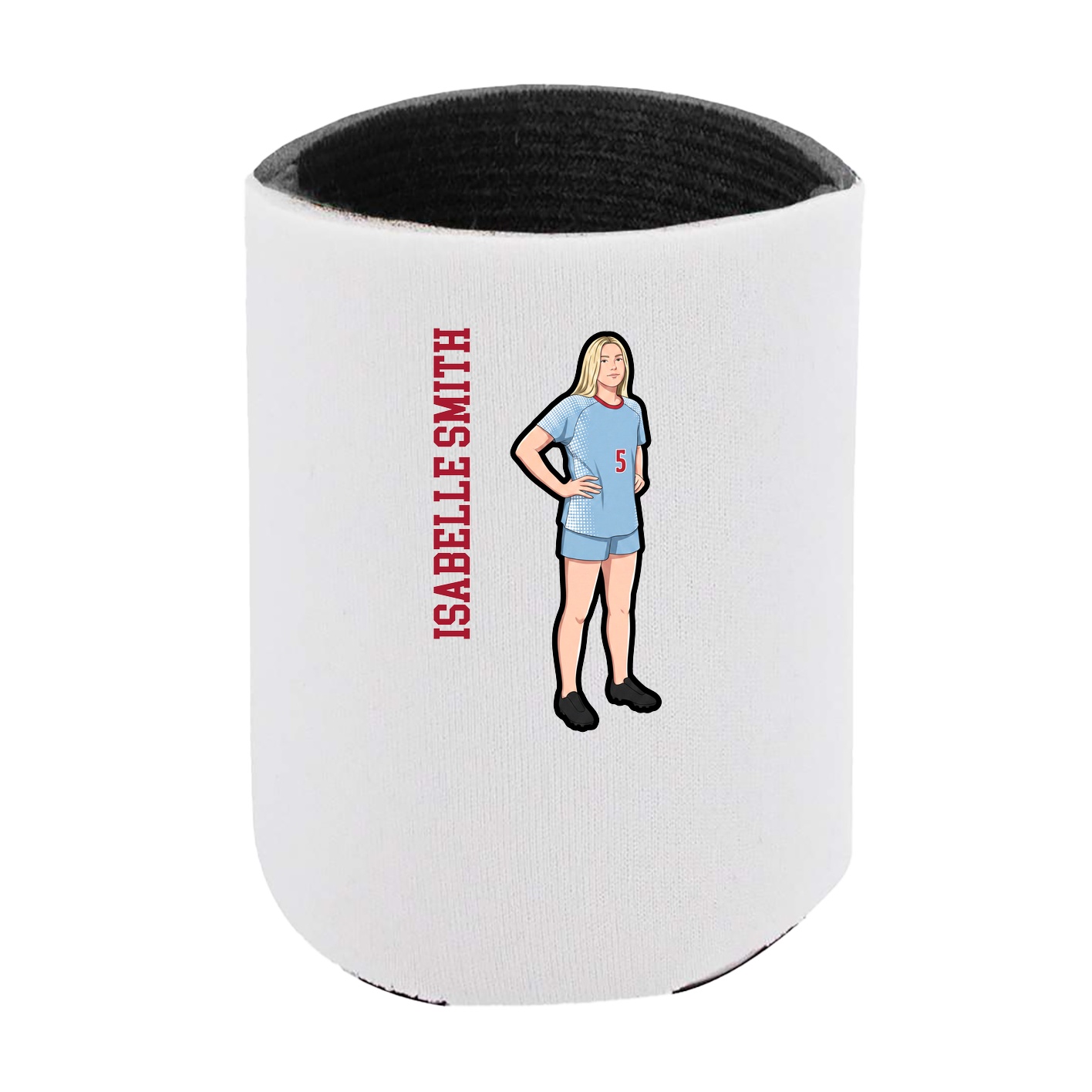 Can Holder — Name Vertical in White