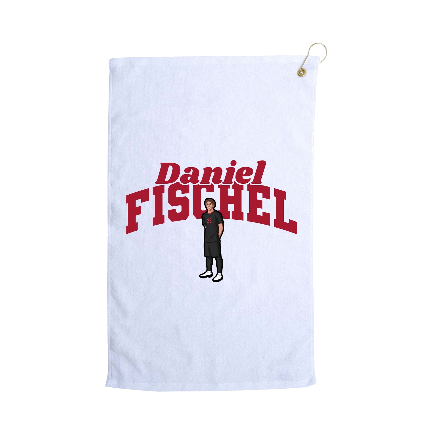 Golf Towel — Signature Arch in White