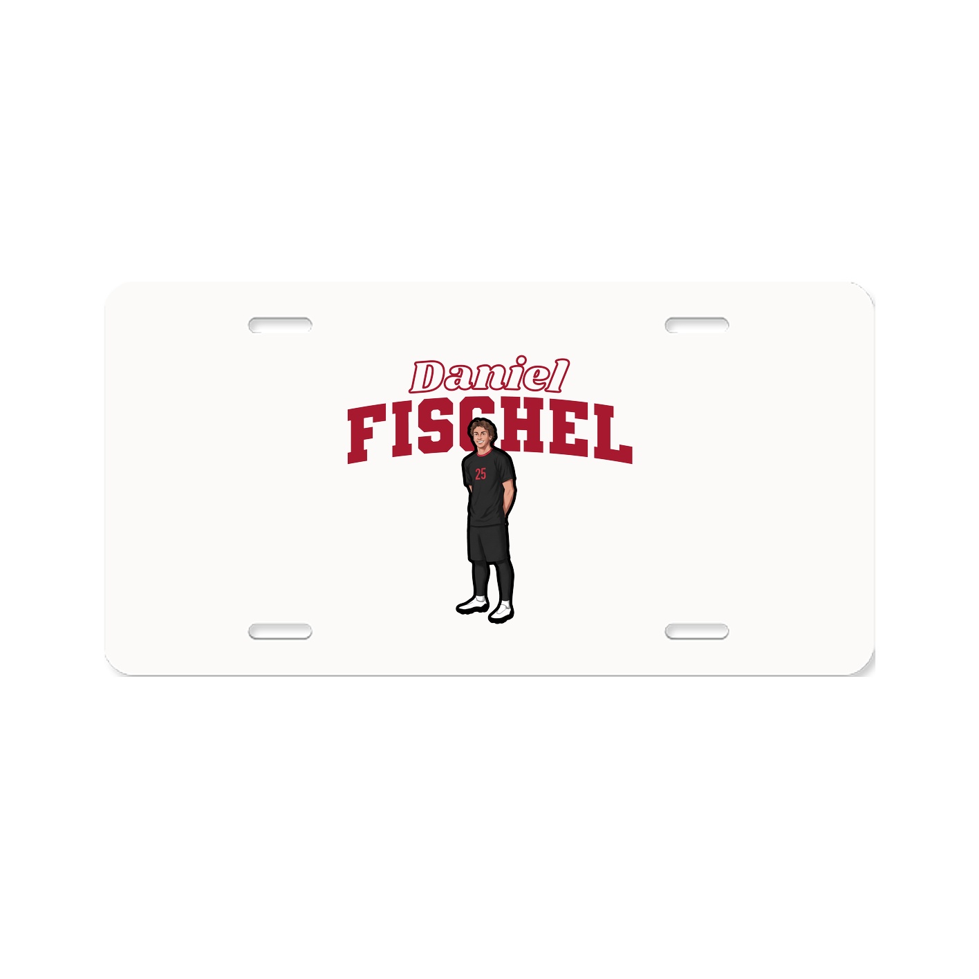 License Plate — Name Arch in Classic