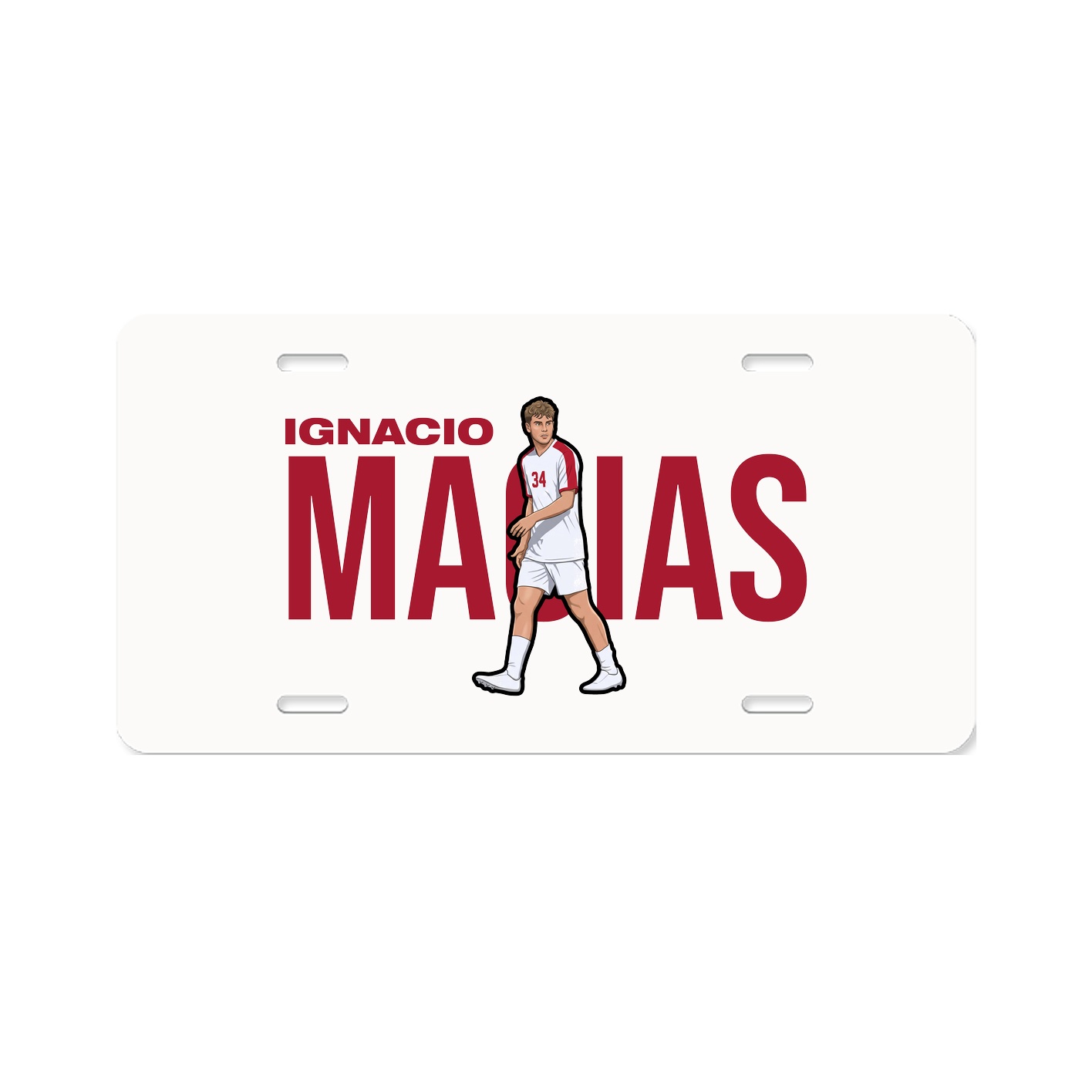 License Plate — Player Name in Classic
