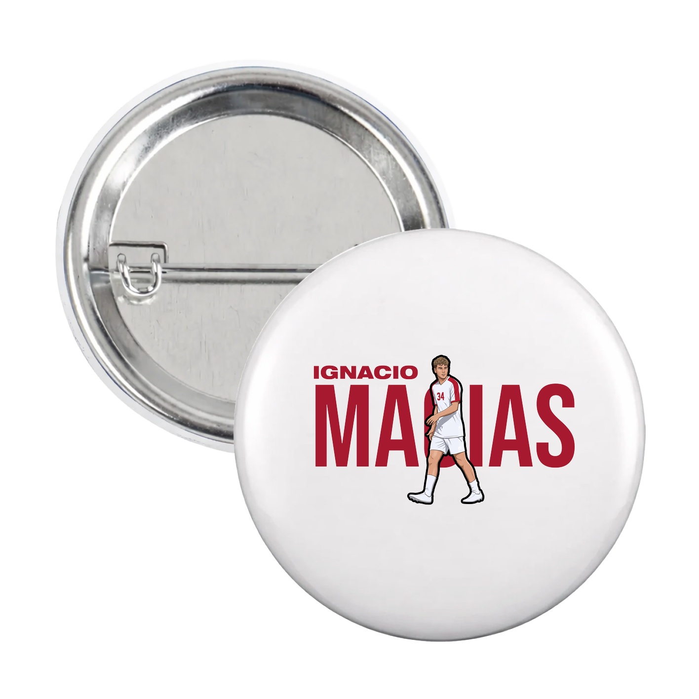 Game Day Button — Player Name in White