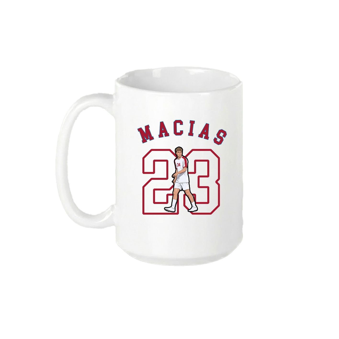 15oz Coffee Mug — Shirsey Arch in White