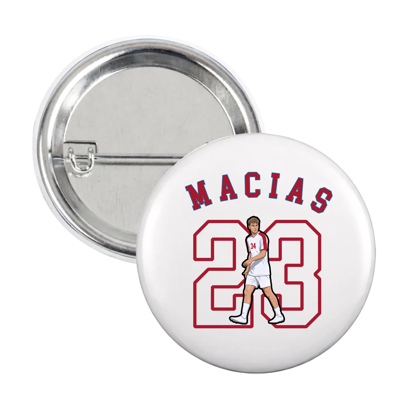 Game Day Button — Shirsey Arch in White