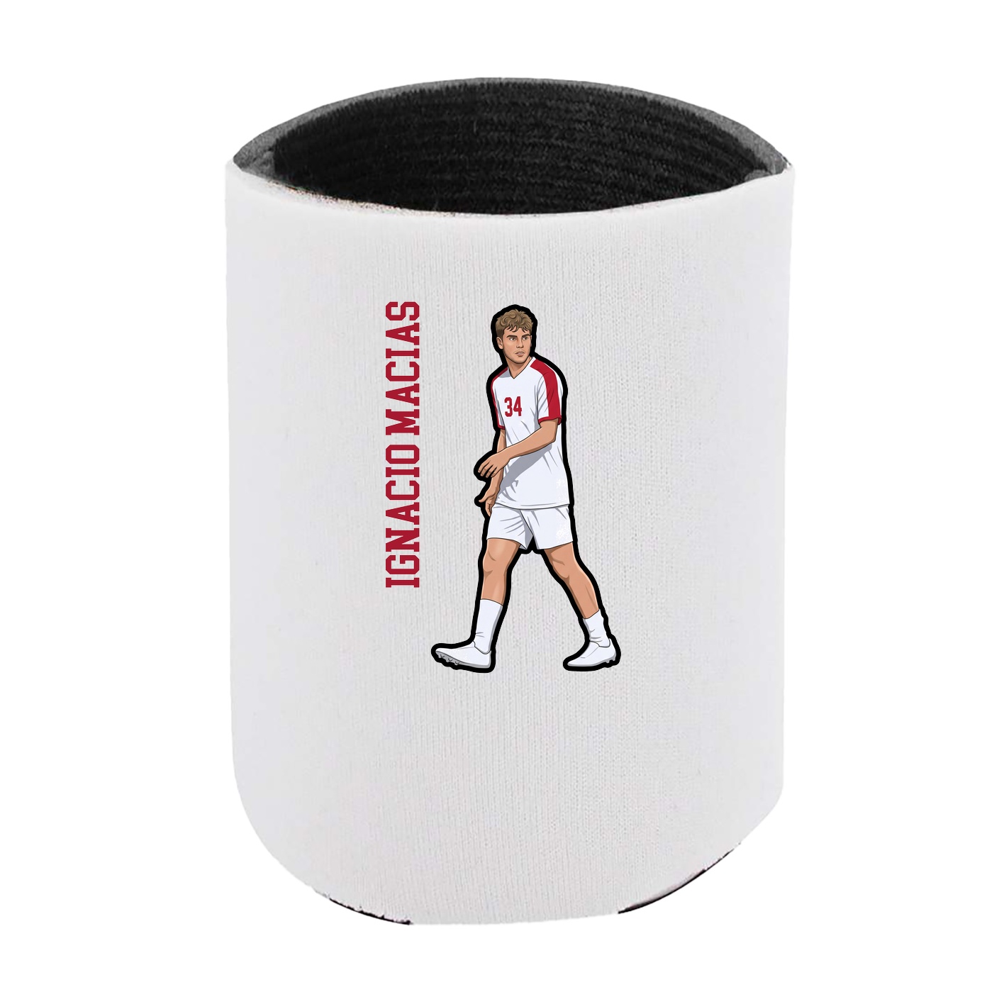 Can Holder — Name Vertical in White