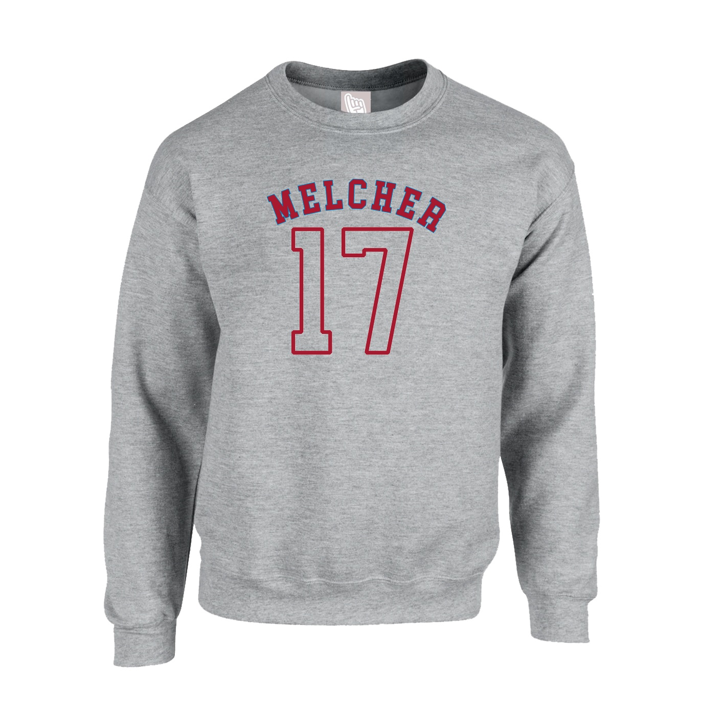 Fleece Crew — Shirsey Arch in Grey
