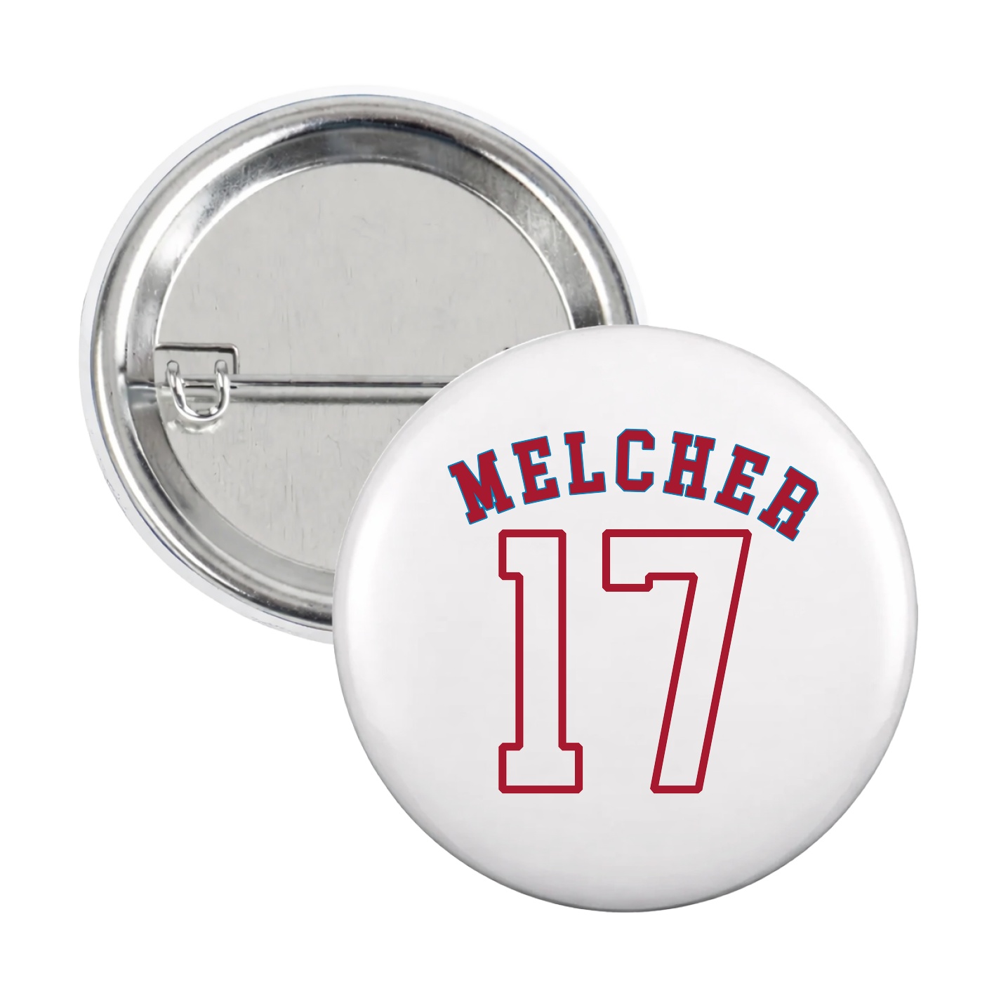 Game Day Button — Shirsey Arch in White