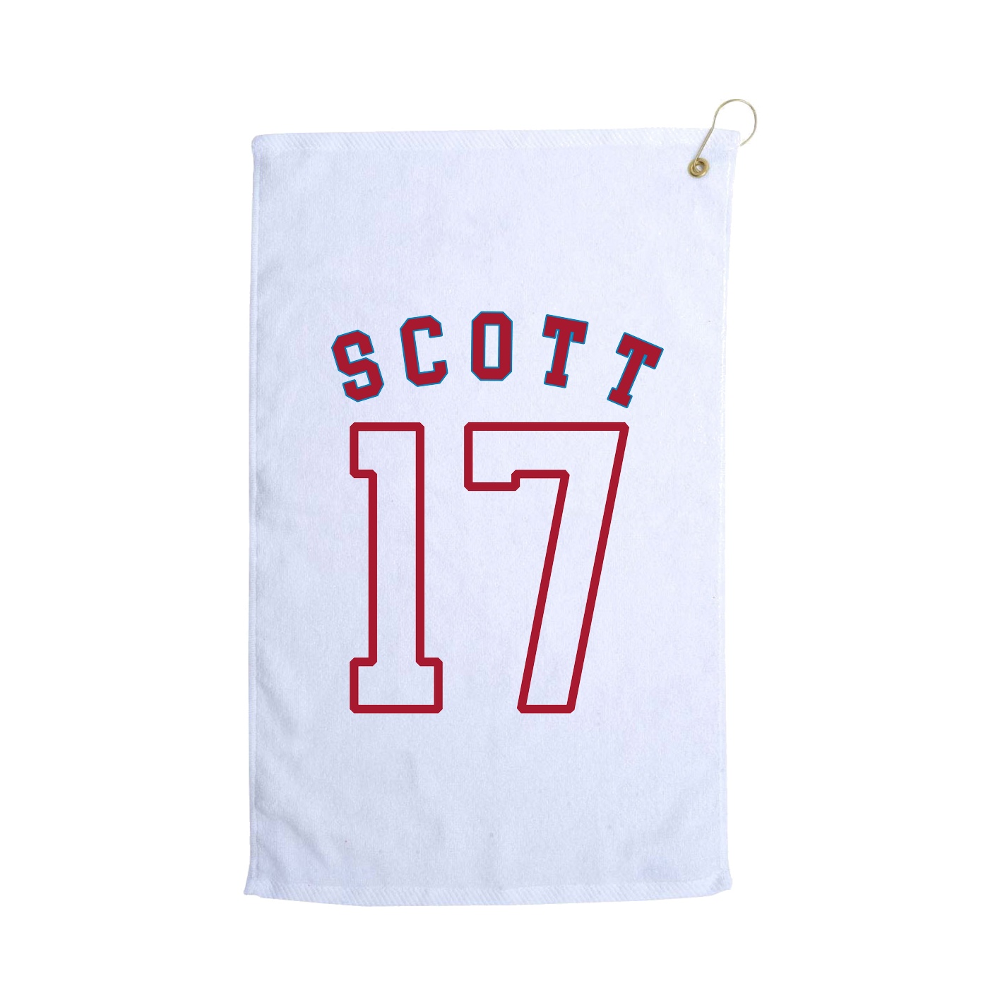 Golf Towel — Shirsey Arch in White