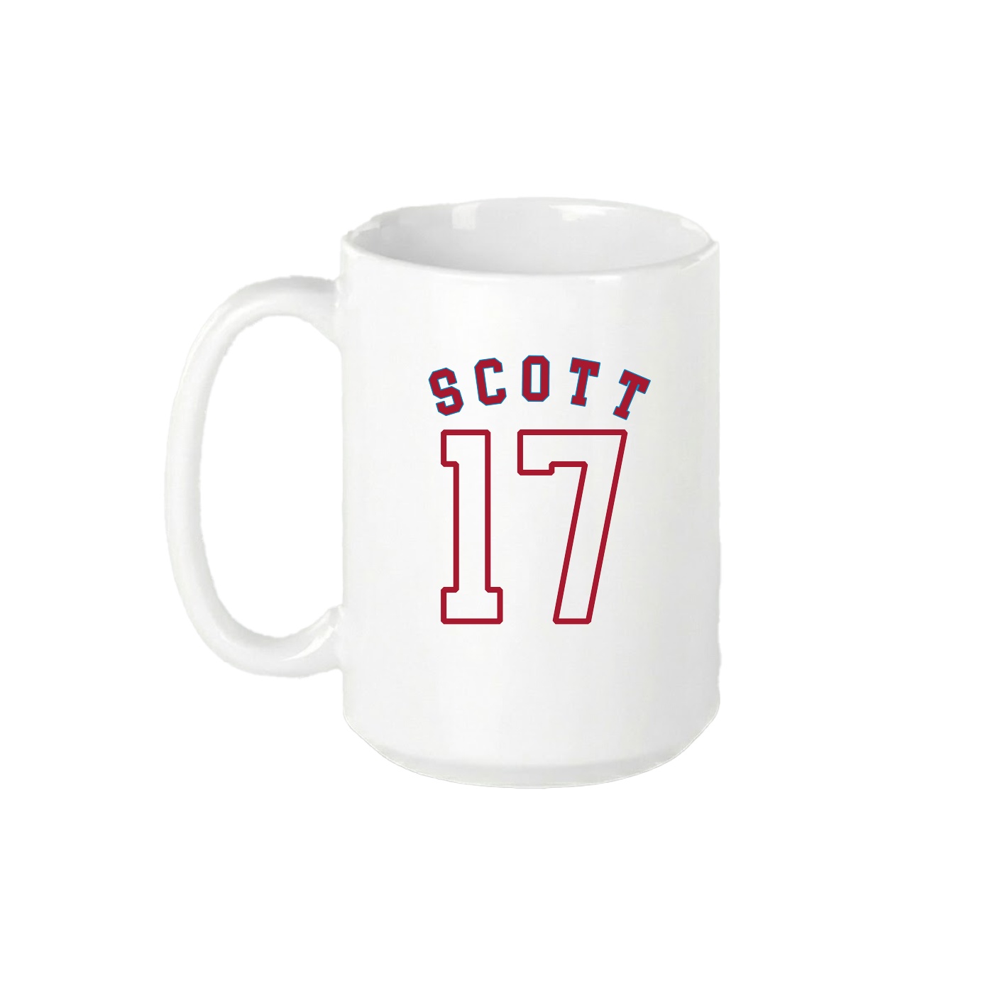 15oz Coffee Mug — Shirsey Arch in White