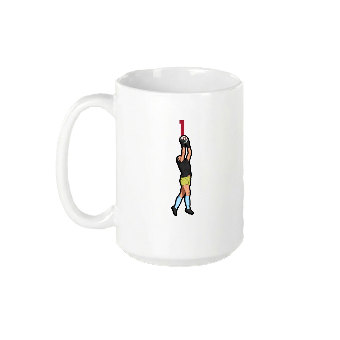 15oz Coffee Mug — Number Top in White