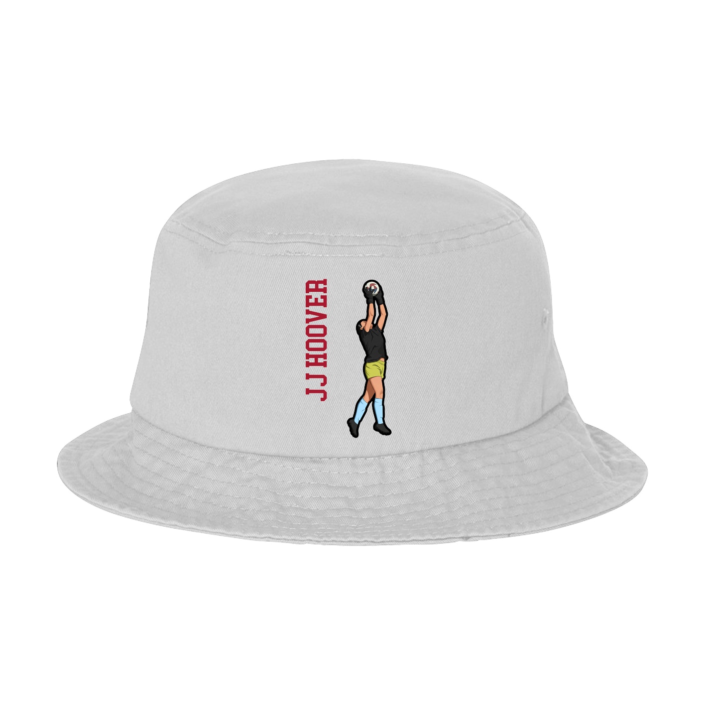 Bucket Cap — Name Vertical in White