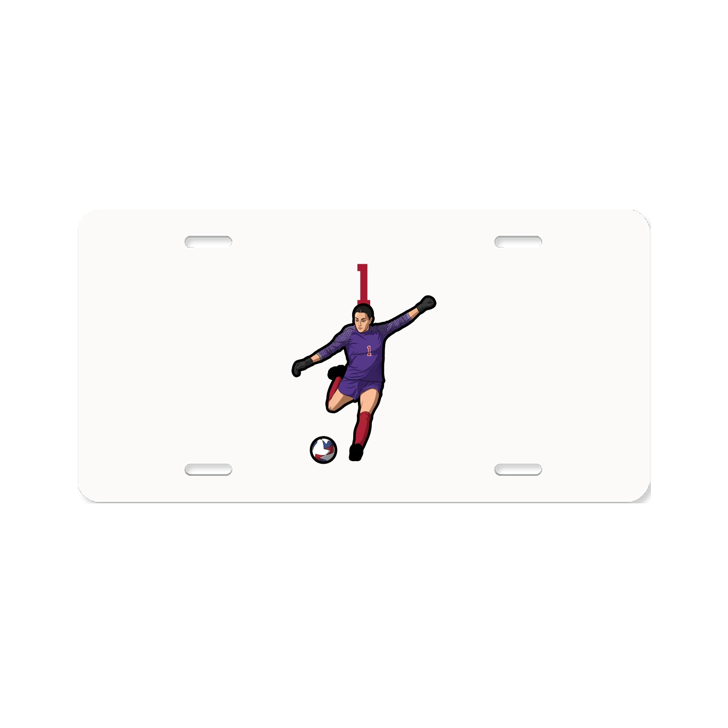 License Plate — Number Top in Classic
