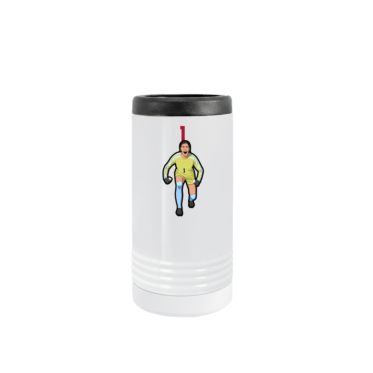 Slim Beverage Holder — Number Top in White