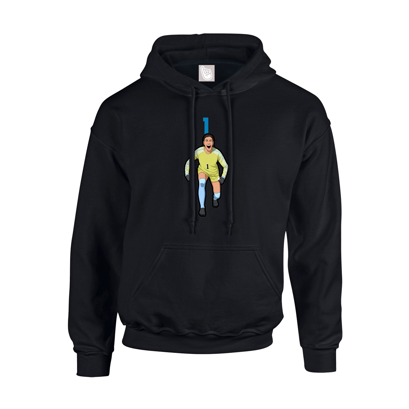 Hoodie — Number Top in Black
