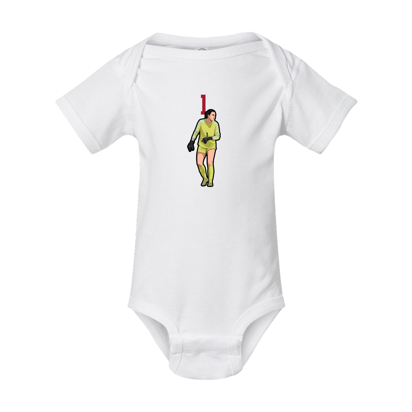 Baby Onesie — Number Top in White