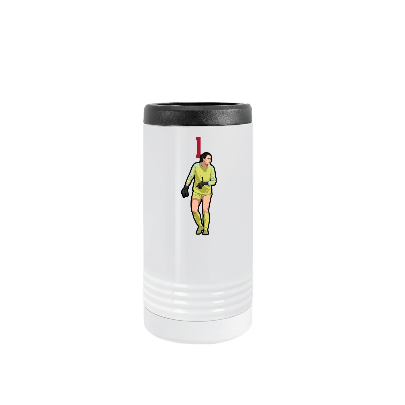 Slim Beverage Holder — Number Top in White