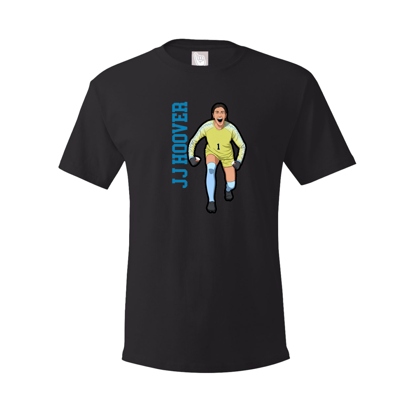 Youth Tee — Name Vertical in Black