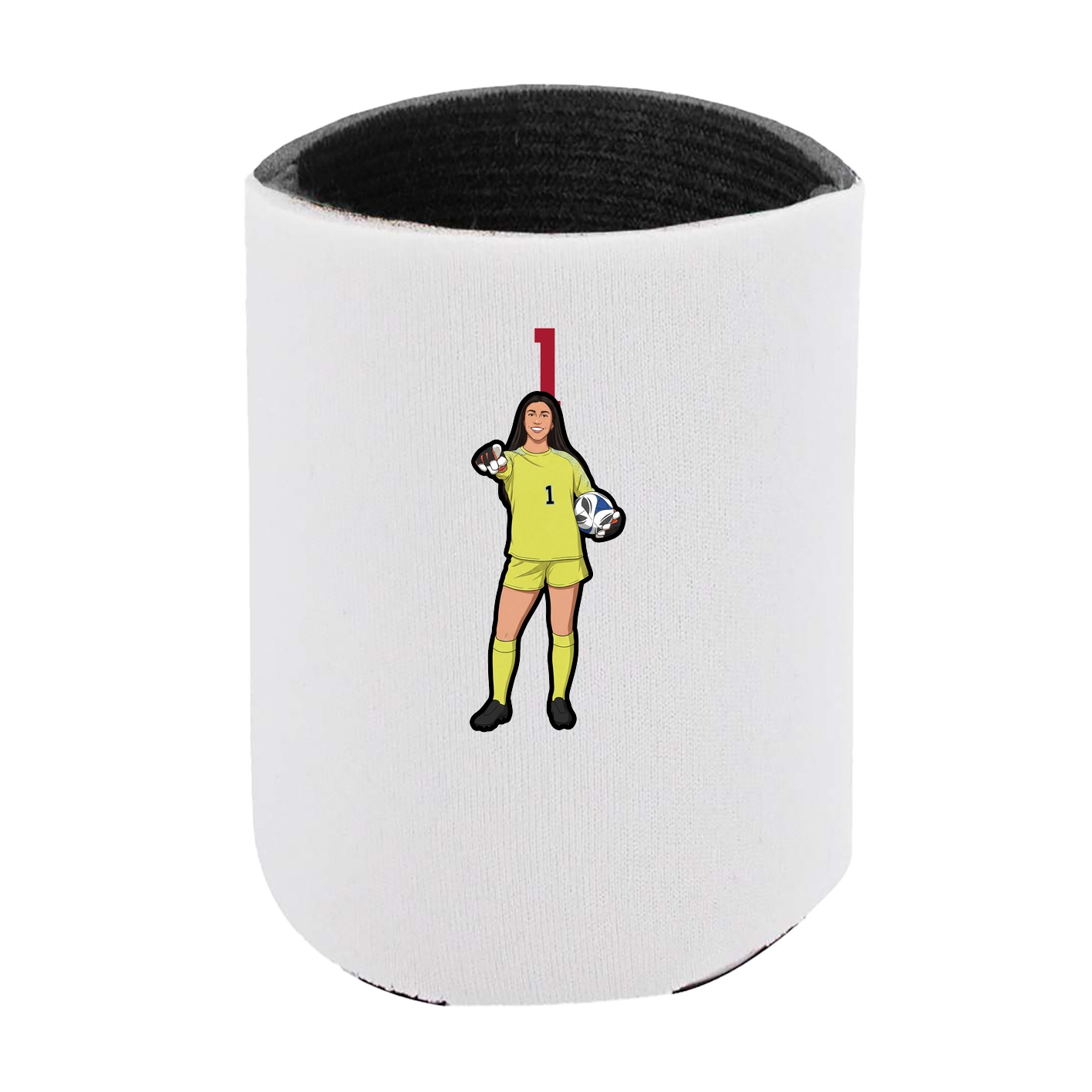 Can Holder — Number Top in White