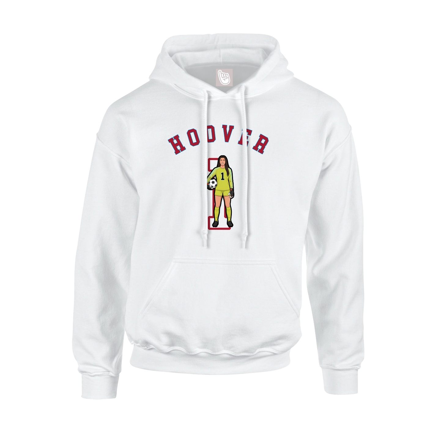 Hoodie — Shirsey Arch in White