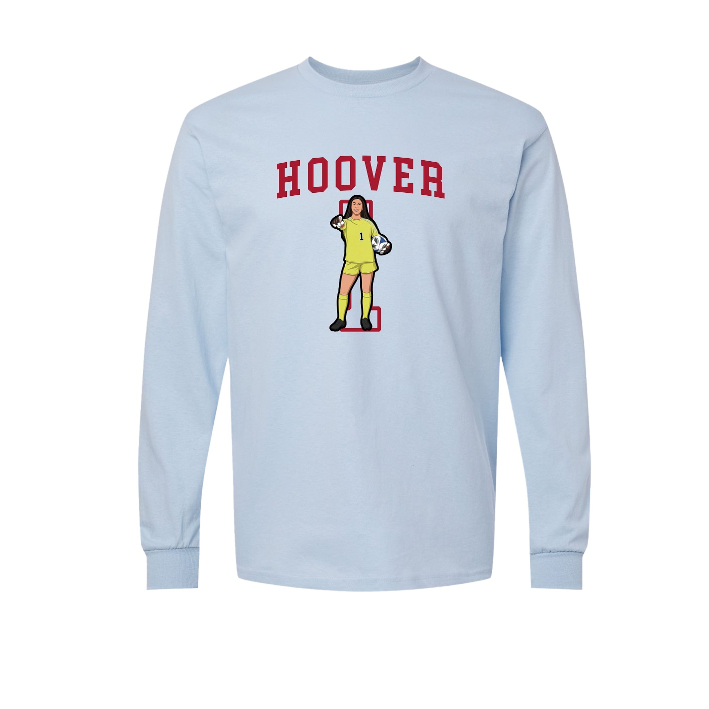 Long Sleeve Tee — Shirsey in Light Blue