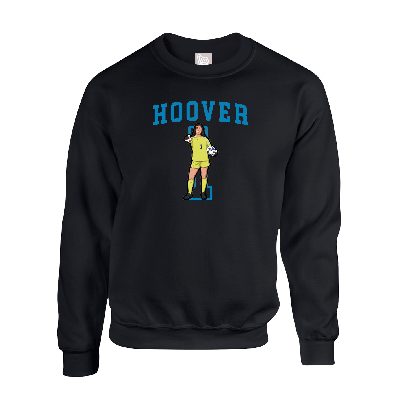 Fleece Crew — Shirsey in Black