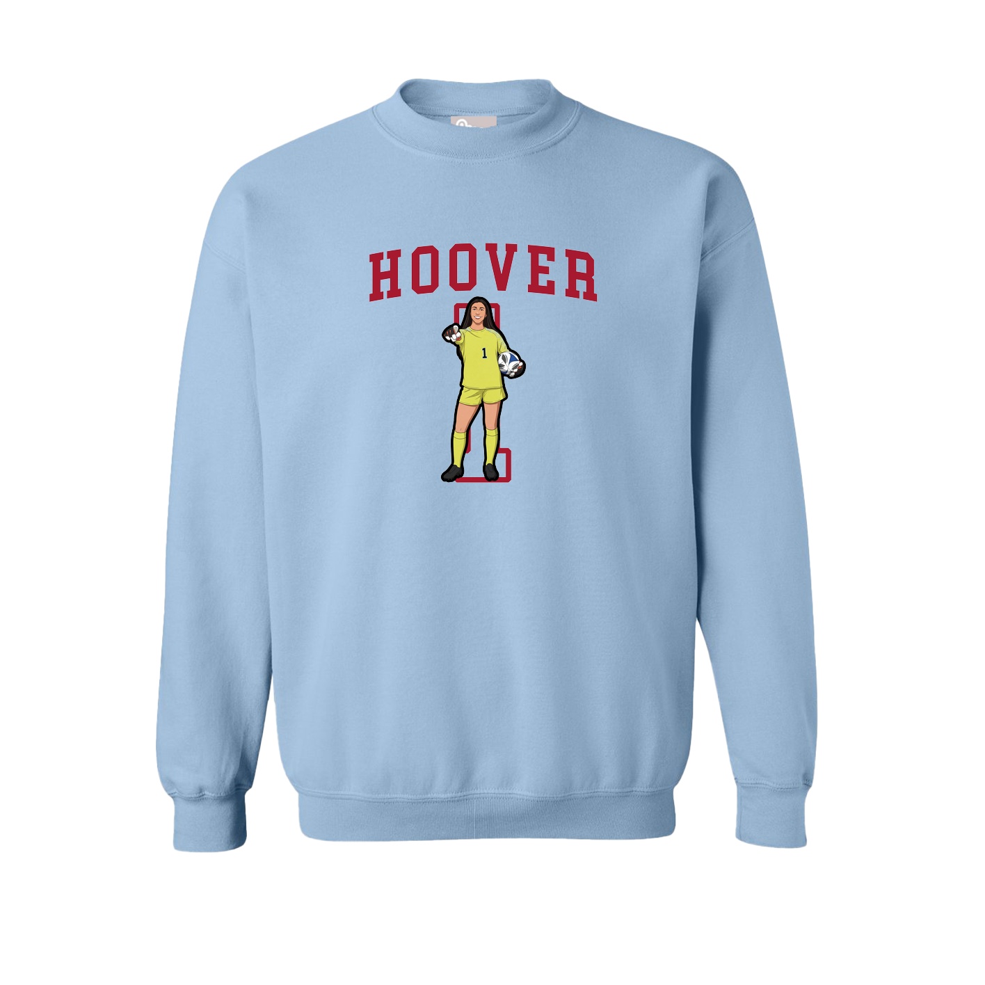 Fleece Crew — Shirsey in Light Blue
