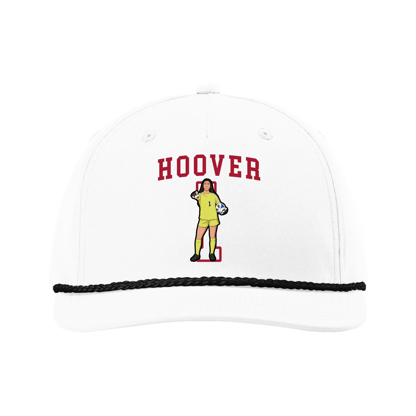 Five-Panel Classic Rope Cap — Shirsey in White