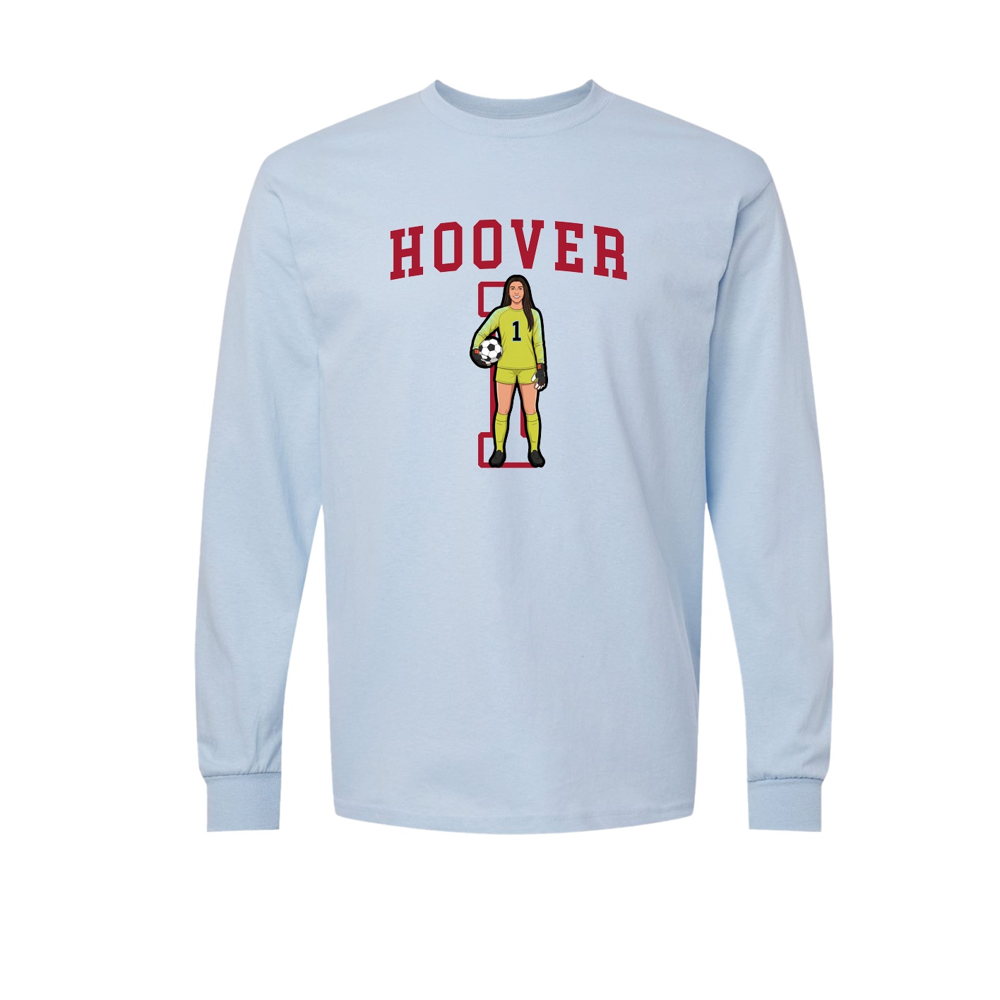 Long Sleeve Tee — Shirsey in Light Blue