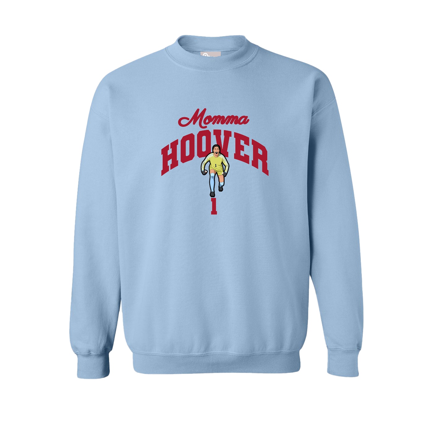 Fleece Crew — Mothers Day Arch in Light Blue