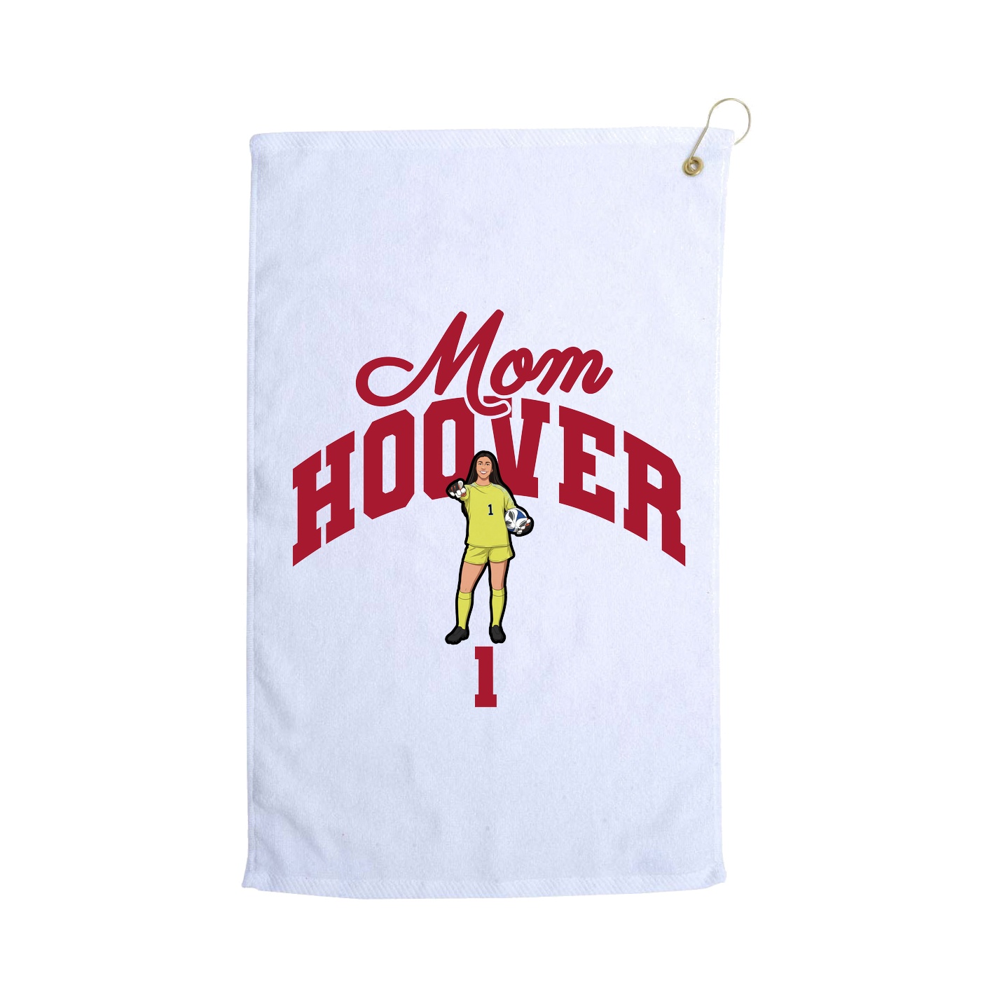Golf Towel — Mothers Day Arch in White