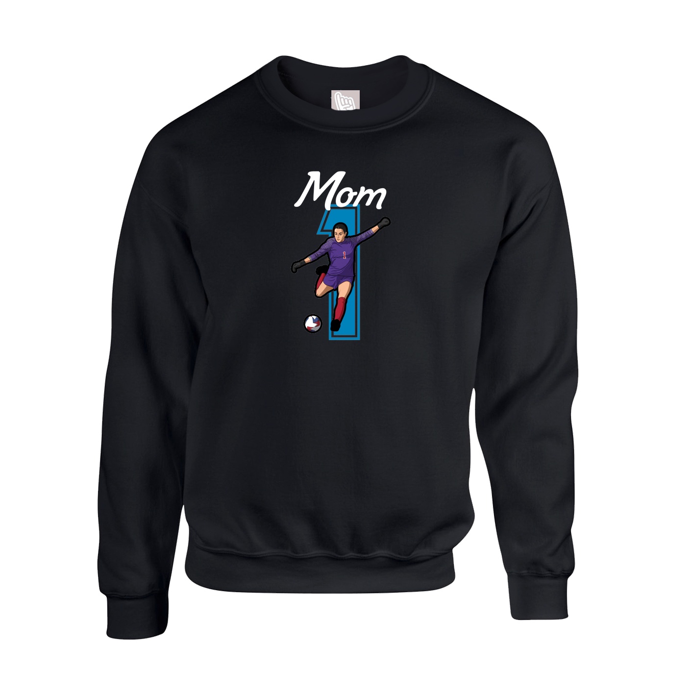Fleece Crew — Mothers Day Shirsey in Black