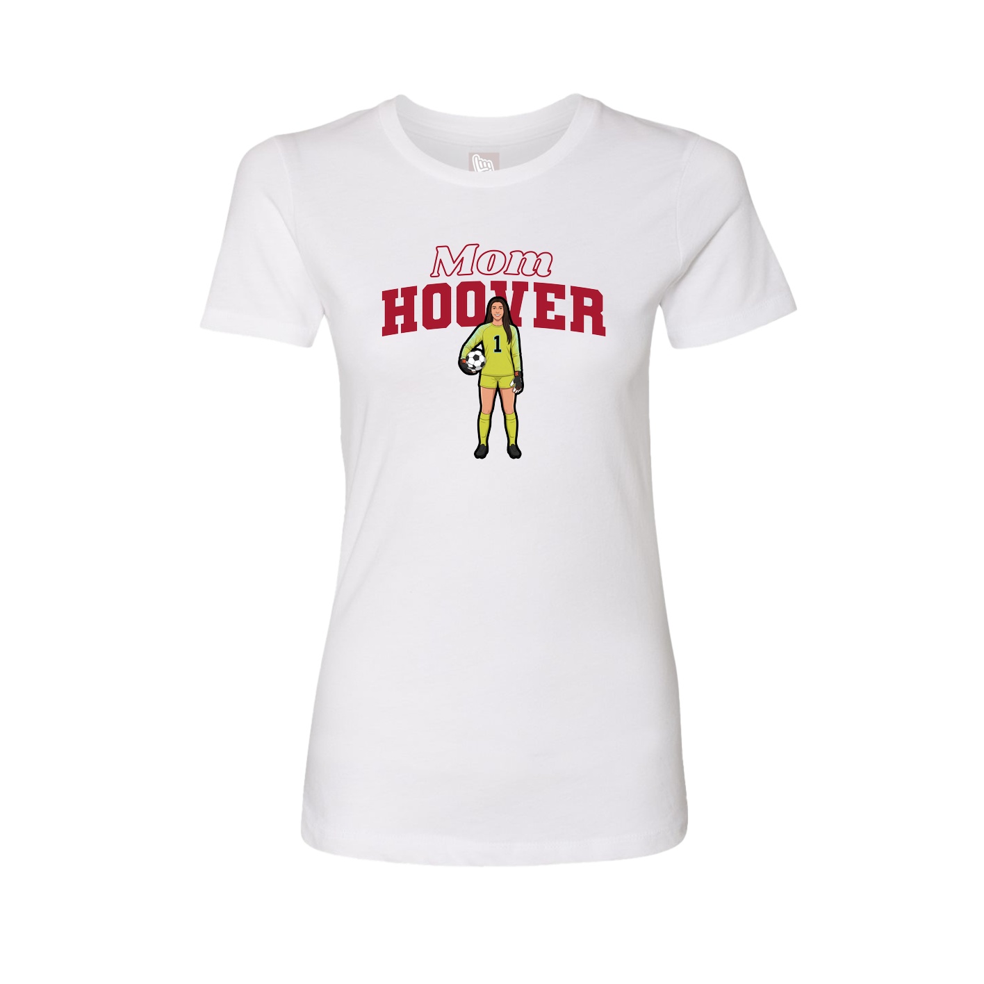 Womens Tee — Mothers Day Block in White
