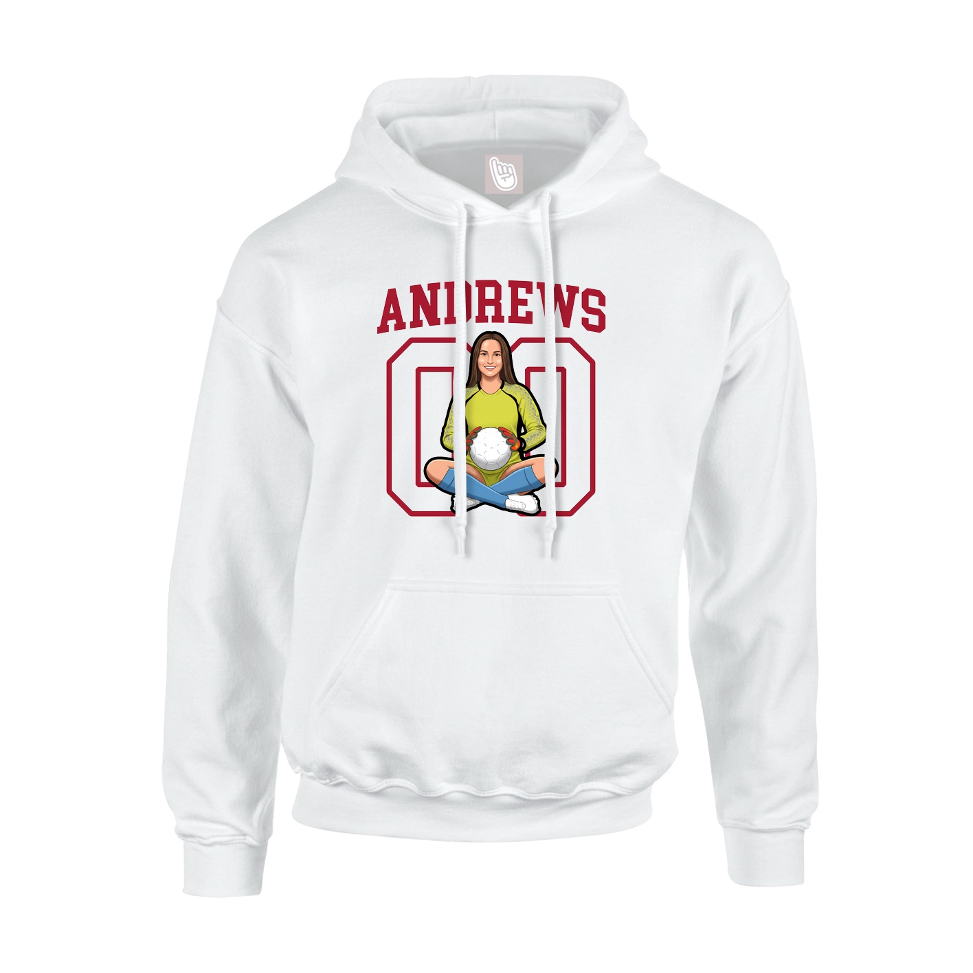 Hoodie — Shirsey in White